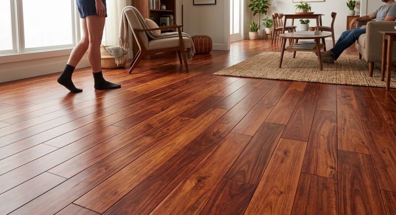Cherry Floor Installation in Long Branch, NJ