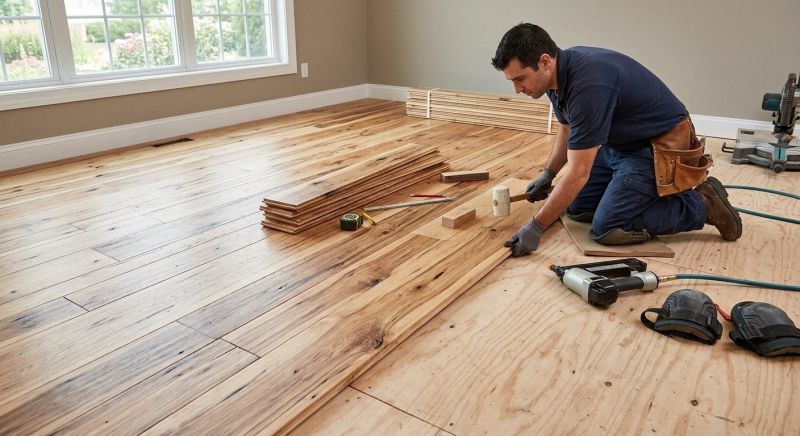 Hickory Floor Installation in Monmouth County, NJ