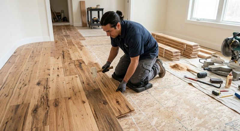 Hickory Floor Installation in Monmouth County, NJ