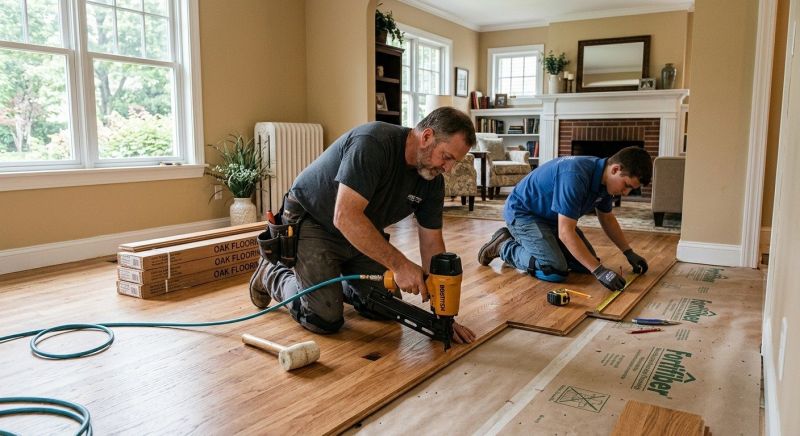Oak Floor Installation in Carteret, NJ