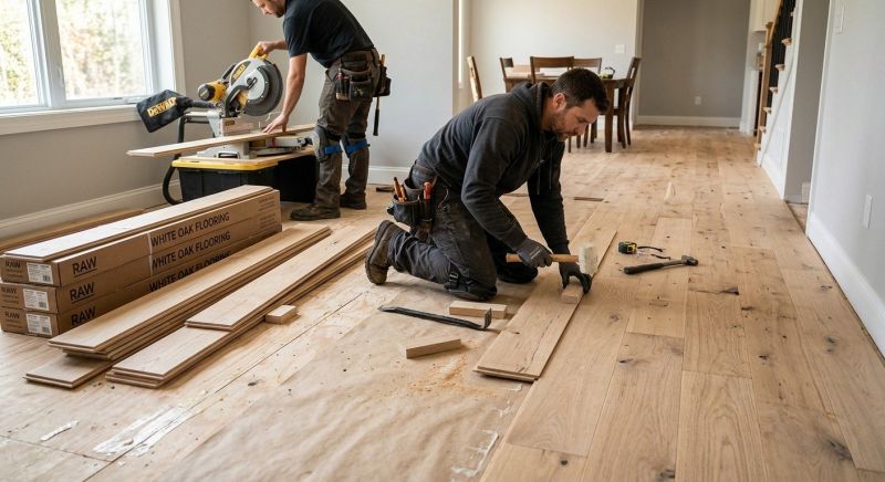 Oak Floor Installation in Cream Ridge, NJ