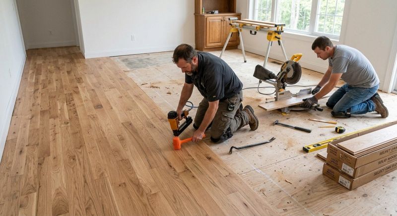 Oak Floor Installation in Perth Amboy, NJ