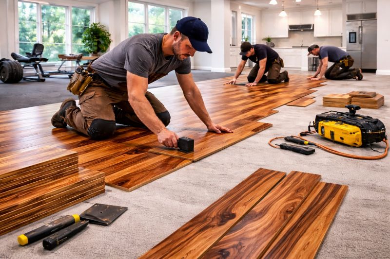 Teak Flooring Installation in Monmouth County, NJ