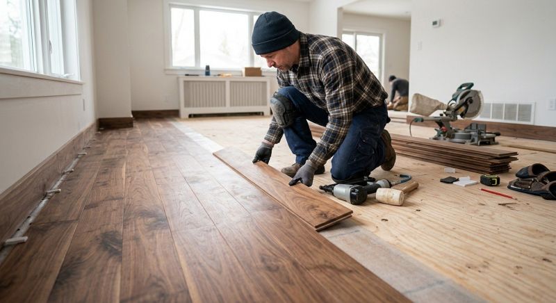 Walnut Flooring Installation in Monmouth County, NJ