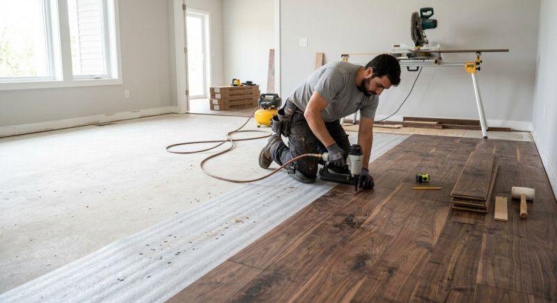 Walnut Flooring Installation in Monmouth County, NJ
