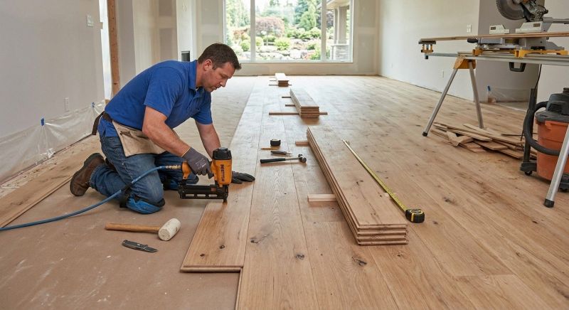 Wide Plank Floor Installation in Monmouth County, NJ