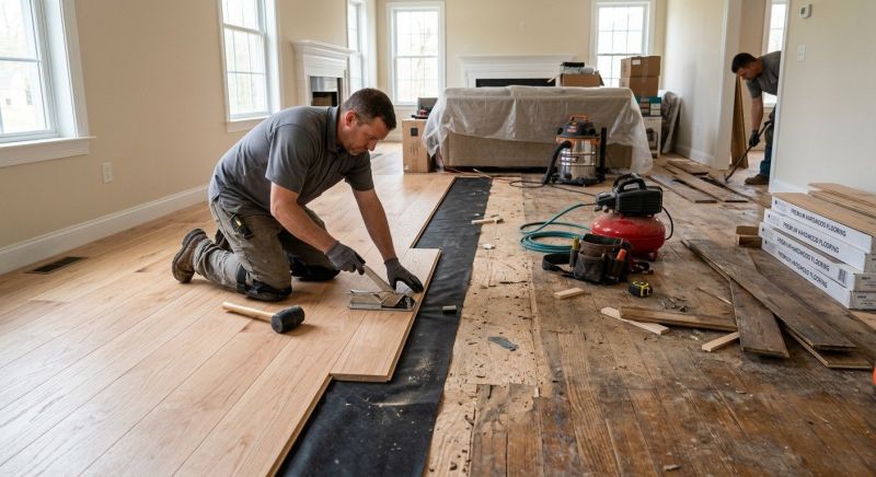 Wood Floor Replacement in Lincroft, NJ